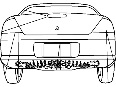 Mopar 4805488AG Bezel License Plate