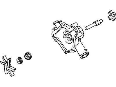 Dodge 53021018AB PUMP Water