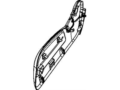 Jeep 1JU751D5AA SHIELD Seat Adjuster Outboard Outer