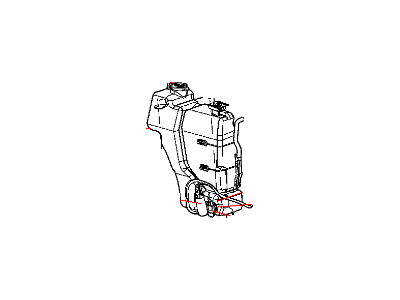 Dodge 55056493AA BOTTLE Coolant Recovery