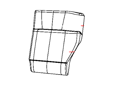 Jeep 5PR55DK2AA COVER Rear Seat Back Left
