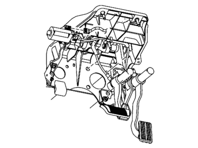Mopar 4581692AG Pedal Assembly Adjustable Brake And Accelerator