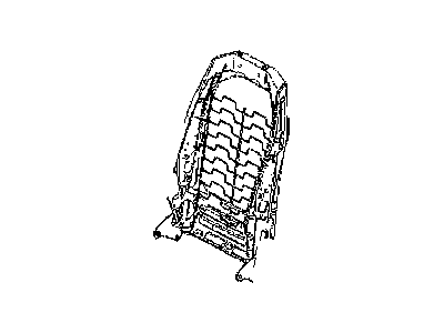 Dodge 68010844AA FRAME Front Seat Back