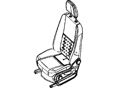 Dodge 1HG541E7AA SEAT COMPLETE Front
