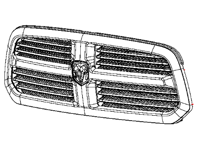 Mopar 68094301AB Grille Radiator Includes Close Out Panels