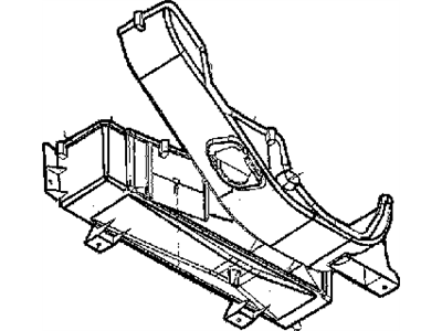 Dodge 55055784AA HOUSING A/C and Heater Lower
