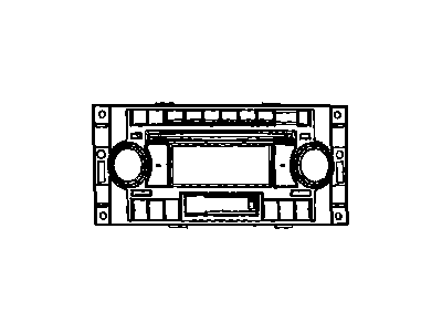 Mopar 5091176AA Radio AM/FM With CD And Equalizer