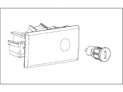 Ram 82211490 LOCK KIT Glove Box