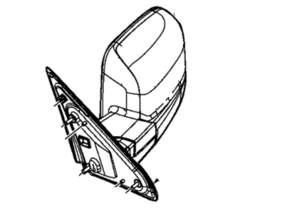 Ram 2500 Car Mirror - 5XY521ARAH