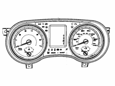 2015 Chrysler 300 Instrument Cluster - 5091731AC