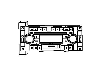 Mopar 5064032AK Radio AM/FM With CD And Cassette