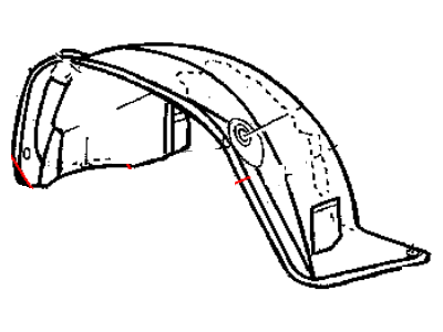 Jeep 55157144AB LINER Front Fender