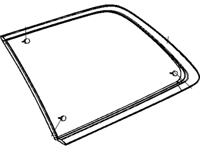 Jeep 68259511AC GLASS Quarter Window