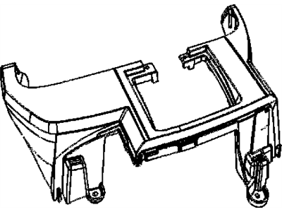 Dodge 5JU40XDHAA BIN Floor Console