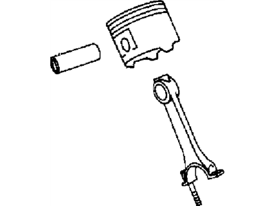 Jeep 5086010AB PISTON PIN AND ROD
