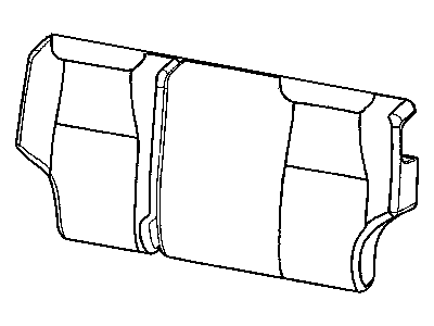 Jeep 1JH301D1AA COVER Rear Seat Back 40%