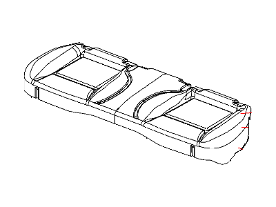 Chrysler 1HK301DDAA COVER Rear Seat Cushion
