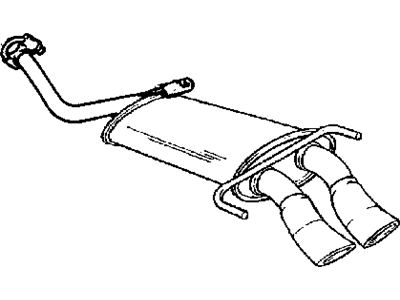 Dodge 5245788 MUFFLER Exhaust