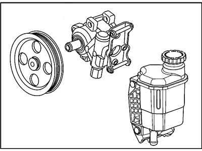 Mopar 52113925AF Pump Assembly Power Steering With Pulley