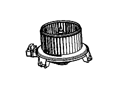Jeep 68089118AA MOTOR Blower with Wheel