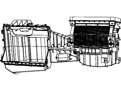 Jeep 68089569AA HOUSING Blower Motor Includes: Upper Housing, Lower Housing, Evaporator Plate, Drain Seal, Clips and Screws