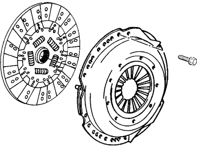 Dodge 4897532AC CLUTCH KIT Pressure Plate and Disc
