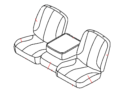 Dodge 1QH761D5AA COVER Front Seat Back Driver