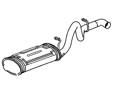 Jeep Wrangler Muffler - E0054227