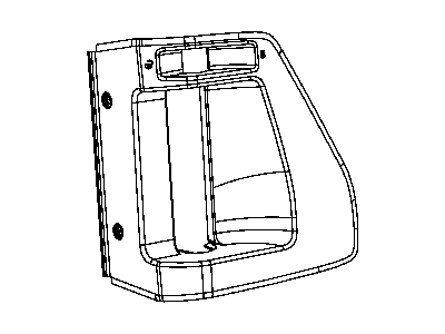 2009 Dodge Grand Caravan Door Handle - 1CU65XDVAC
