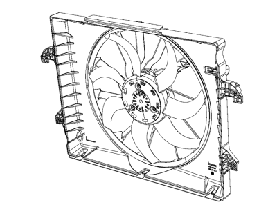 Ram 68268606AB FAN MODULE Radiator Cooling