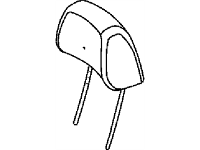 Mopar 1XX10DX9AA Headrest Front