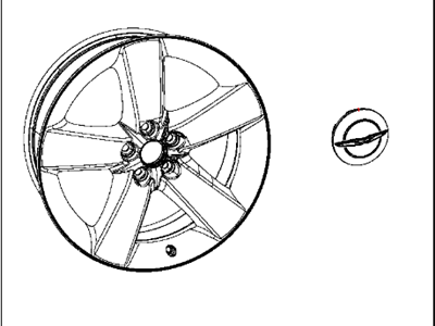 Dodge 82213220 WHEEL KIT Cast Aluminum