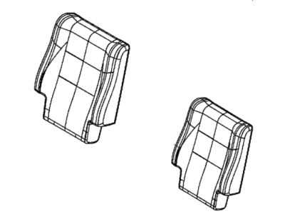 Dodge 6QK28YSAAA COVER Rear Seat Back 2nd Row