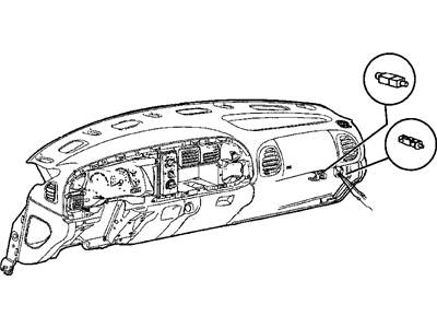 Dodge 5GE24LAZAA AIR BAG Passenger