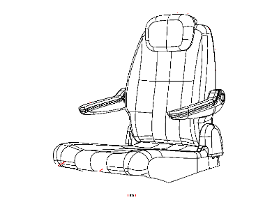 Chrysler 1TU921DVAA COVER Rear Seat Cushion