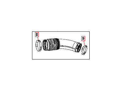 Jeep 68088249AB HOSE Clean Air