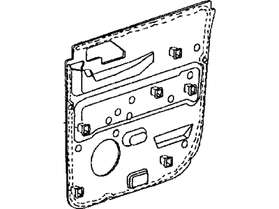 Dodge 55257221AC WATERSHIELD Rear Door