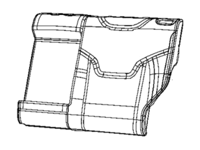 Jeep 6RU15DX9AA COVER Rear Seat Back 2nd Row Left
