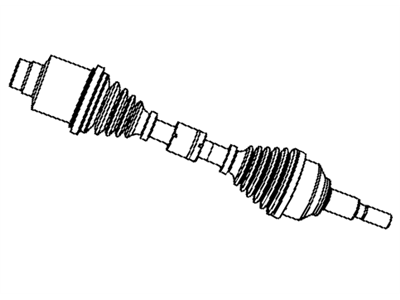 Dodge 5273546AE SHAFT Front Drive