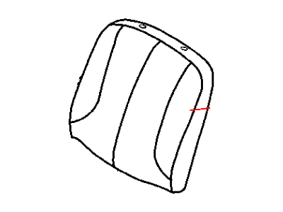 Dodge 1CE801DVAA COVER Front Seat Back Driver