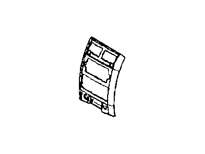Chrysler 5KS401DHAA BEZEL Instrument Panel Center