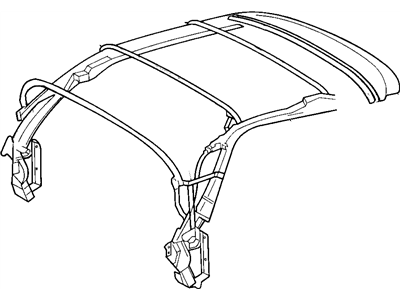 Chrysler 4864738AB SIDE RAIL Folding Top