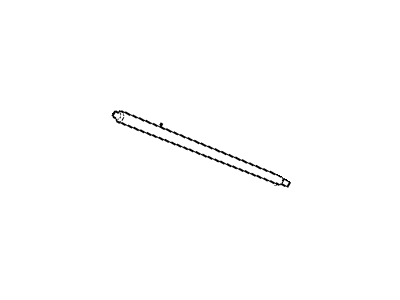 Mopar 55175838AB Reveal Molding, Black, Rear