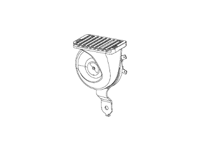 Dodge 68214406AB HORN AND BRACKET High Note