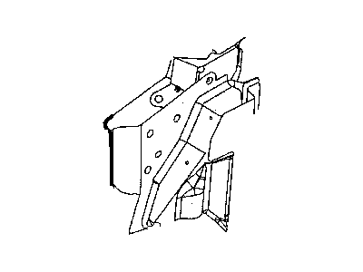 Chrysler 4865000AA STRUT Dash To Upper Plenum