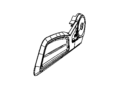 Mopar 1CW151D5AA Side Shield, Gray, Outer Driver Side