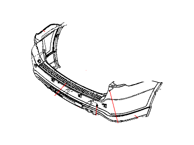 Dodge 68092093AA FASCIA Rear Upper