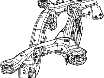 Dodge 5085330AK CROSSMEMBER Rear Suspension