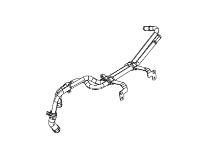 Jeep 68280793AB HOSE AND TUBE Transmission Oil Cooler Pressure And Return