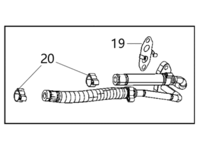 Jeep 68487030AA TUBE Turbo Water Return